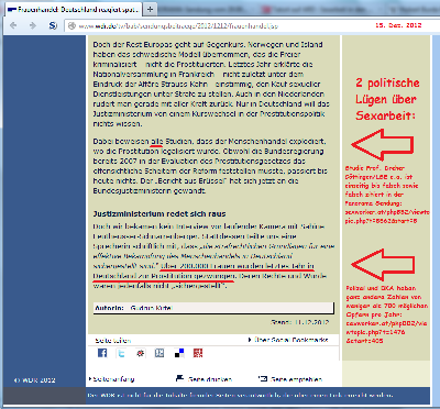 2 politische Lügen gegen Sexworker-Migrant_innen<br />(Screenshot zur Sendung vom 12.12.2012)