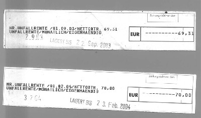 Pensionsbestätigung